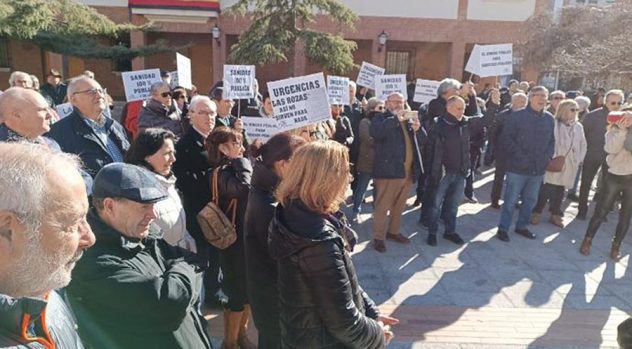 Manifestación en Las Rozas (28.01.2023) en defensa de la Atención Primaria y de Urgencias